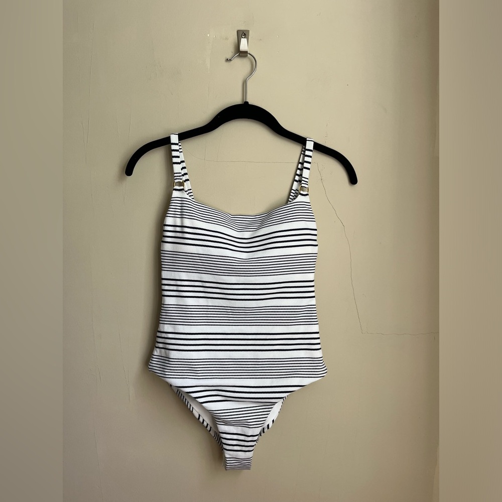 NWOT melissa odabash striped maillot one-piece swimsuit